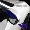 2 Car Side Rear View Mirror Rain Eyebrow Visor Bling Rhinestones Look Sun Shade Snow Guard Weather Shield Cover Auto Accessories