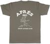 Apres Ski Unisexs TShirt Snow Lovers Club Skiing Tee Gift