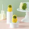 50g Plastic Material Mooncake Moulds Mooncake Stamps Cute Pineapple Shaped DIY Mooncake Gadgets for Mid-Autumn Festival