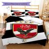 Al Ahly Pattern Bedding Set Quilt Cover Pillowcase Home Decor Gift (1 * Duvet Cover + 2 * Pillowcase, Without Core)