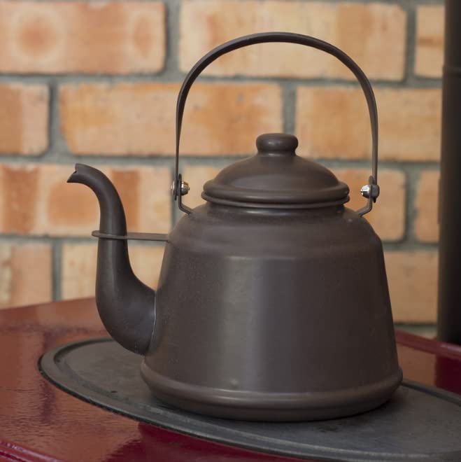 

Оригинальный ретро эмалированный чайник DutchWest Japan, грязно-коричневый, RTK-04