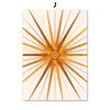 Abstract Geometric Wall Art Canvas Painting Mountain Sun Moon Leaf Poster Orange Prints for Living Room Home Decoration Pictures