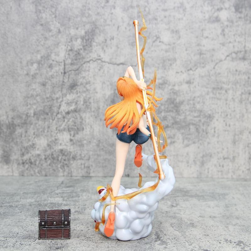 New One Piece Model Figurine PC Case Character Cartoon Nami Figure In Shorts Anime Merchandise 2D Themed Holiday Gift Boxed