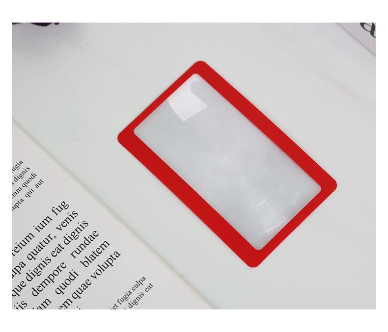 

1 шт. Карманная лупа для линз Уличные очки для чтения HD 1pc красный