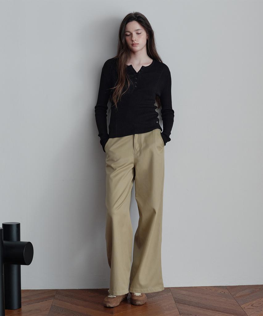JUCYJUDY Henley Neck Knit Jzkt021C