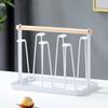 High Quality Durable Japanese Style Cup Drying Rack Space-Saving With Drain Tray Mug Organizer Shelf Standing Type Bottle Holder