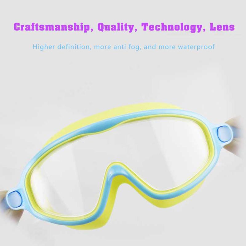 Child Kids Swimming Goggles Waterproof Anti-Fog Hd Girl Boy Large Frame Transparent Swimming Glasses Swimming Accessories