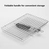 Foldable 304 Stainless Steel Bbq Mesh Non Stick Grilling Basket Grill Mesh Mat Meat Vegetable Steak Picnic Party Barbecue Tool