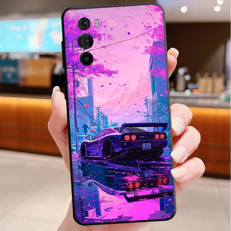 Phone Case For Motorola Edge 50 40 Pro 60 50 40 30 Ultra Neo Fusion Moto G Play G Stylus G Power G Japan Car Anime