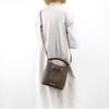 Michael Kors MK Suri Commuter Monogram Drawstring Leather Bucket Bag Women Handbags Berry-Purple 35T0GU2C0B-MERLOT