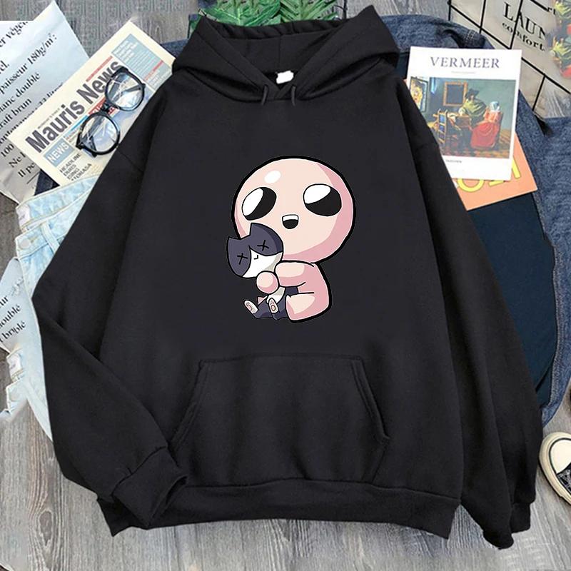 Binding Of Isaac Hettegenser Morsom Tegneserie Dame/herre Hettegensere Unisex Genser Vintage Estetisk Harajuku Vinterklær