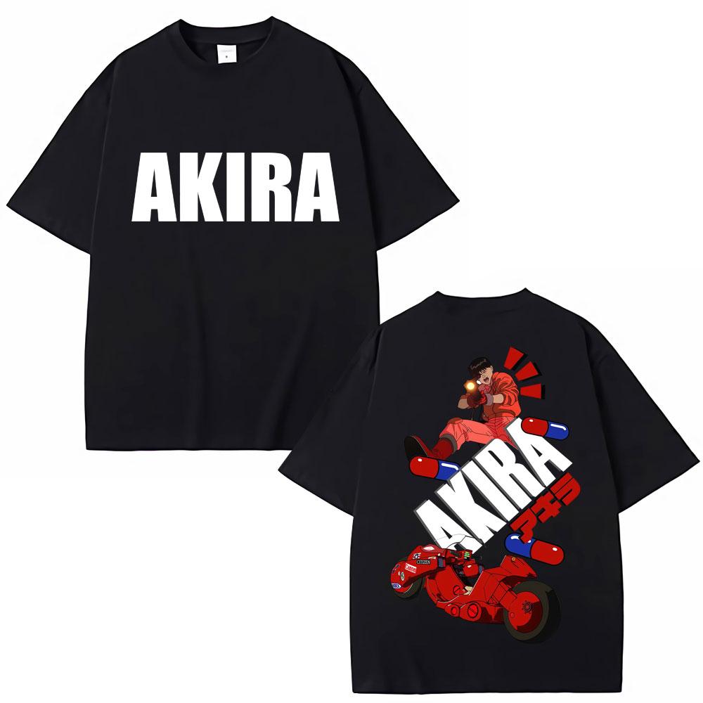 

Japan Anime Akira Vintage T Shirt Science Fiction Movie Shotaro Kaneda T-shirts Breathable Cotton Casual Oversized Tee Shirt S