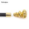 Golden Luxury Flower Line Handle Fashion Cosplay Walking Stick  Party Decorative Cane Elegant Crosier Knob Walking Stick 93cm