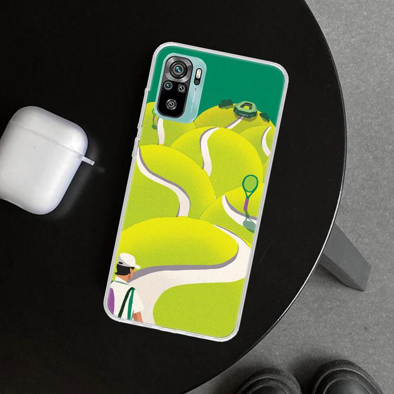 Tennis Sport Phone Case Cover for Xiaomi Redmi Note 15 14 13 12 11 Pro Plus 14S 12S 11S 11T 11E 10S 10 Customized Fundas Redmi N