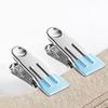 ?10Pcs Stainless Steel Clothespins Laundry Clothes Pegs Pants Hanger Portable Hanging Clothes Clips Closet Clothes Organizer