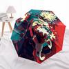 1pc Kamado Tanjirou Outdoor Umbrella - Automatic Opening/Closing, Portable 3-Fold Design, 8-Bone Iron Frame, Perfect Gift for Fans, Travelers, Da