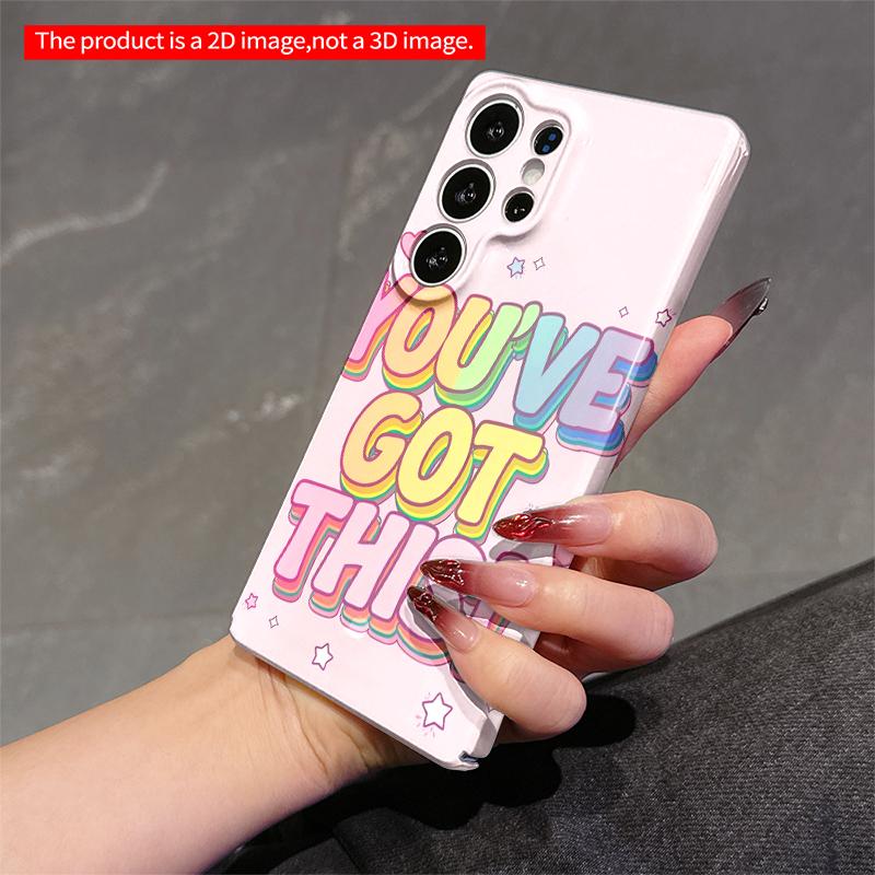 2DFlat Samsung phone case You've Got This! Rainbow Motivational Phone Case Applicable to Galaxy S22 S23 S24 S25ULTRA S26 A12 A13 A14 A15 A16