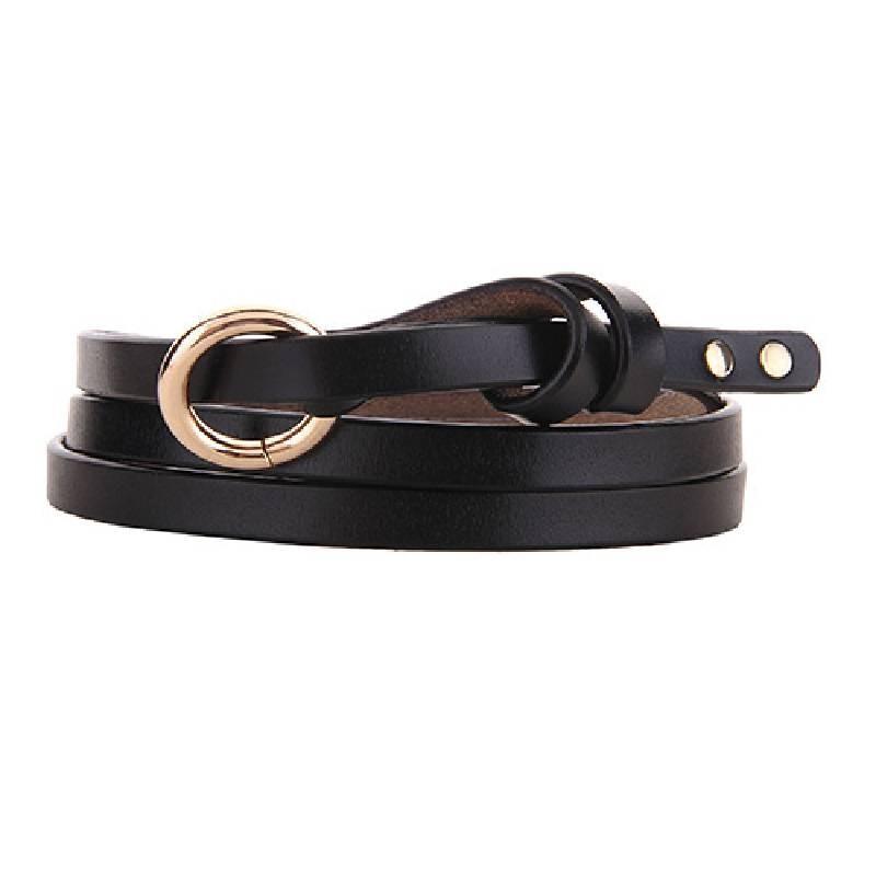 Vintage Cowhide Leather Belt With Circle Design And Hook Fastening For Daily Use