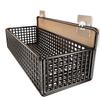 LISM Wall Mounted Storage Basket with Hooks