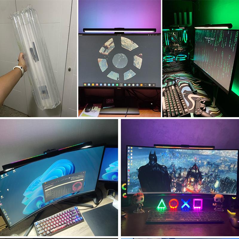 Lampă de birou cu LED pentru îngrijirea ochilor Bară de lumină pentru monitorul computerului Bară cu lampă pentru monitorul pentru computer.
