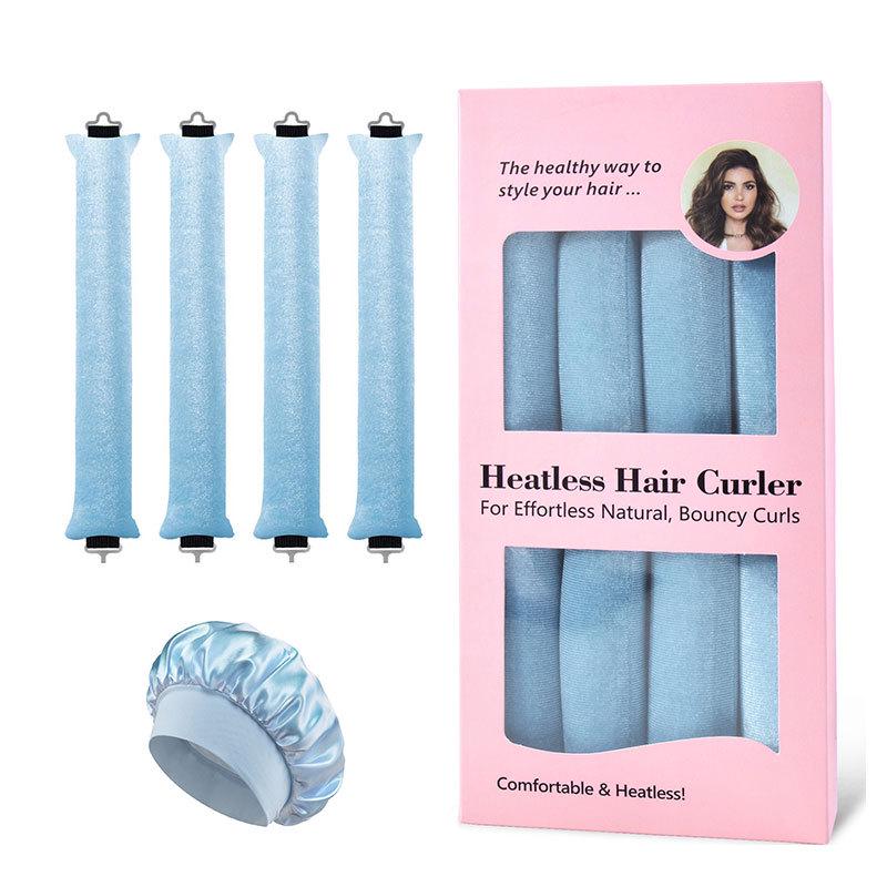 Heatless Curling Rod with Metal Hook for Easy Sleep-In Big Wave Curls