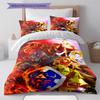 Adventure Game  Pattern Bedding Quilt Set Quilt Cover Pillowcase Home Decoration Birthday Gift (1 * Duvet Cover + 2 * Pillowcase, Without Core)