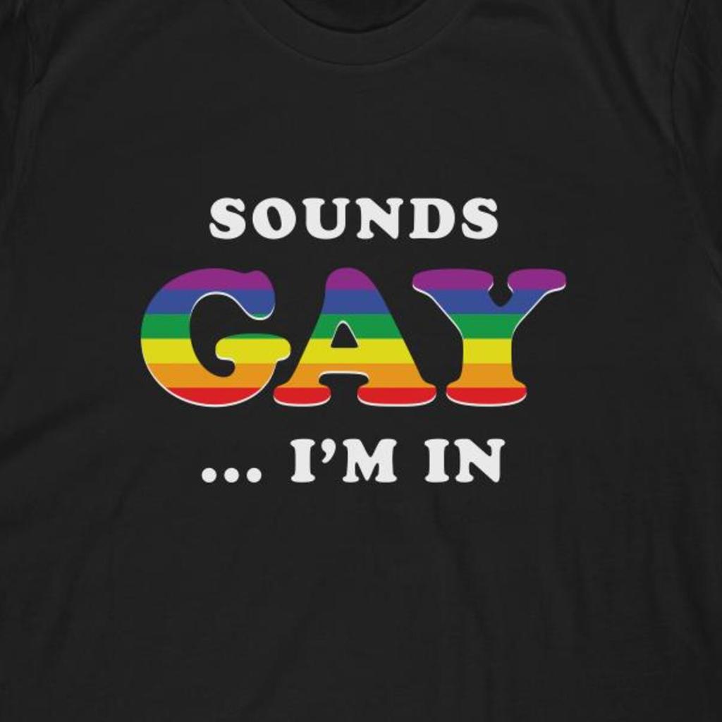Klingt schwul, ich bin dabei T-Shirt | Regenbogen Pride LGBT Shirt