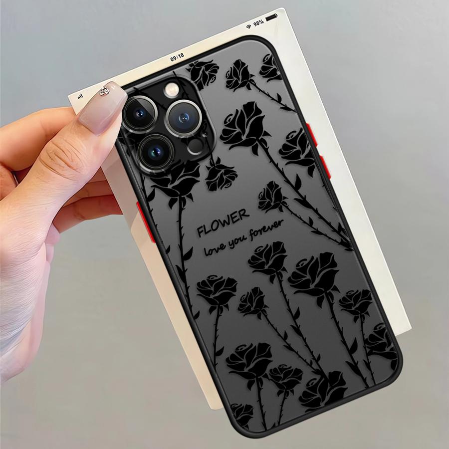 

Любовь Ты Цветы Роза Чехол Задняя Крышка Телефона для iPhone 17 Pro Max 14 16 Plus XS XR 15 11 7 8 SE 12 13 Mini Air iPhone 12 mini