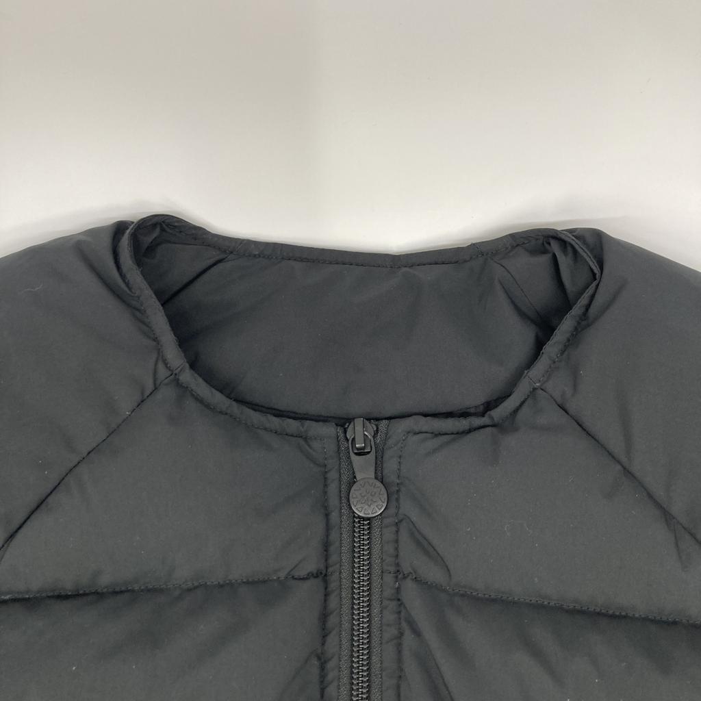Pyrenex United Arrows Exclusive ARTNEY UA SOFT/Artney Black Polyester Collarless Down Jacket Coat 36 blackUsed