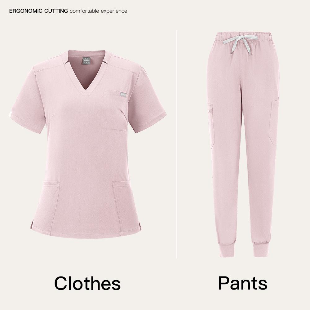Unisex Sweat-Absorbent Breathable Dental & Beauty Salon Medical Scrub Suit