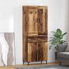 Highboard with Drawers 2 pcs Reclaimed Wood Effect Particleboard
