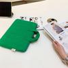 Li Shen Green Cotton Laptop & iPad Sleeve