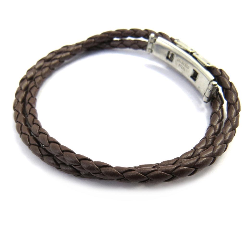 Les Trésors De Lily [M0739] - Mixed Brown 'Peaceful' Bracelet (2 Rows)