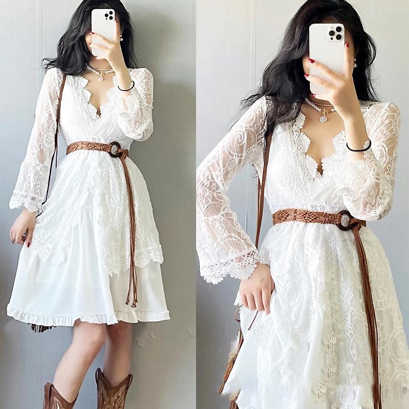 Weaving Tassel Waist Rope For Women Versatile Dress Decoration Korean Knotted Thin Waist Rope Wax Thread Knotted Waist Belt