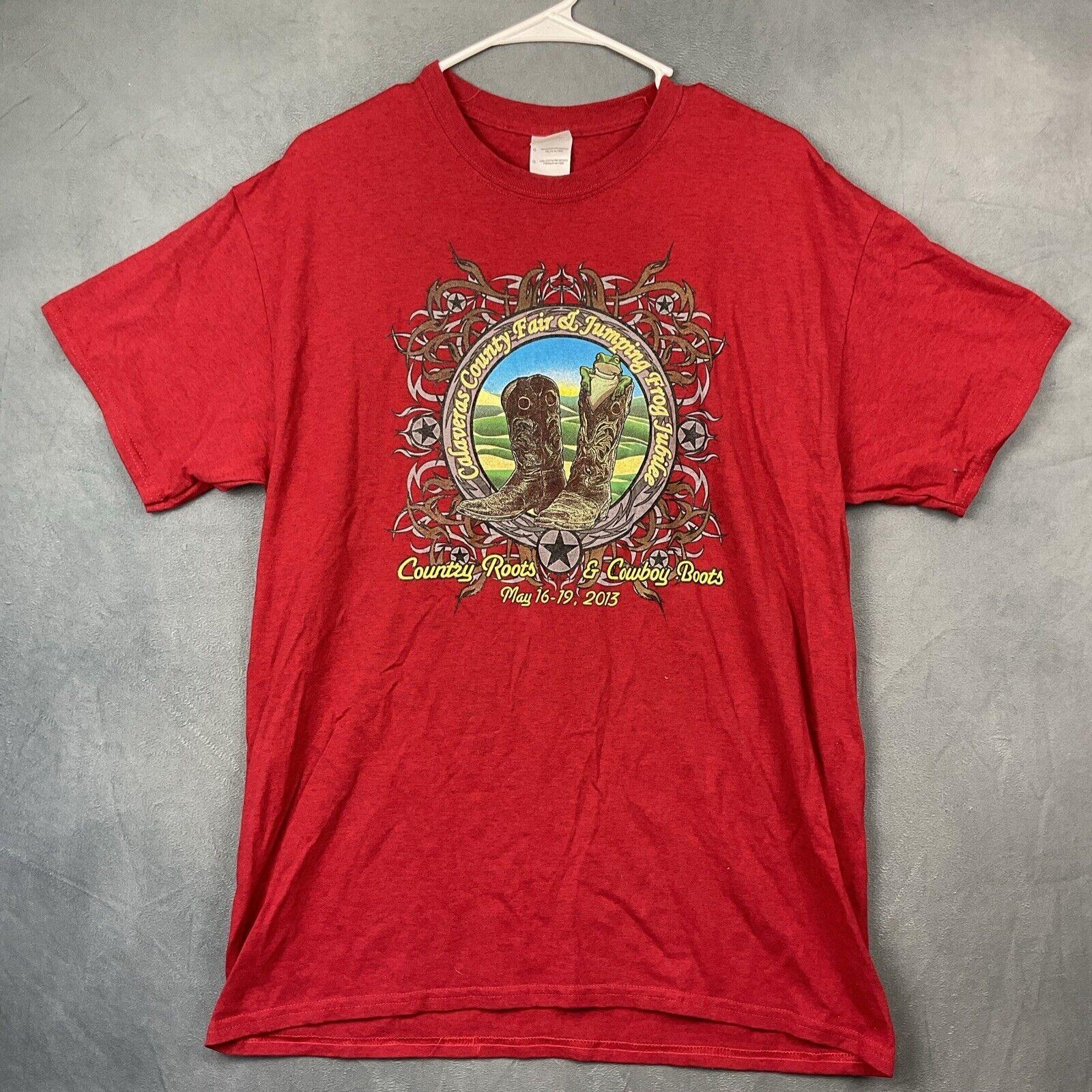 Vintage Gildan Shirt Men s Large Calaveras County Fair Jumping Frog Jubilee 2013 XXXL