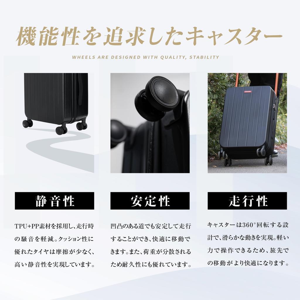 Carry Carry S Double Shock 360 Degree School Overnight Business Trip [GURAMU] Suitcase, Case, Bag, Size, Quiet, Casters, Resistant, Rotation,
