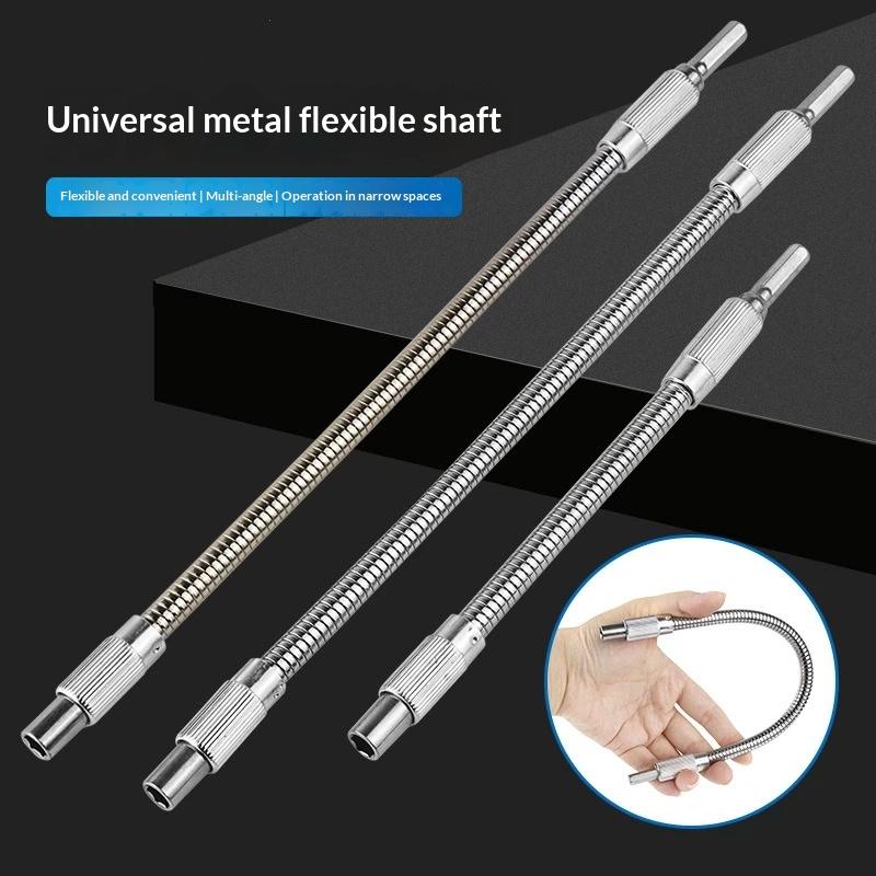 Portable Universal Flexible Shaft Bit Holder 200-300mm Extend Screwdriver Rod for Narrow Space Repair Work