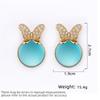 Women's Light Luxury Design Elegant Inlaid Zircon Pendant Butterfly Earrings Fashionable And Versatile Niche Design Earrings