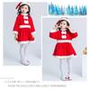 EnjoIt Santa Cosplay Costume for Christmas Costume for Thickened Dress with Sizes Girls, Kindergarten, Recitals, Fluffy, Warm, Hat, 90/100/110cm