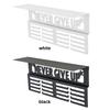 Never Give Up Medal Holder Wall Mounted Metal Awards Rack Awards Display Shelf Medal Holder Rack for Wall Mount Ribbon Display