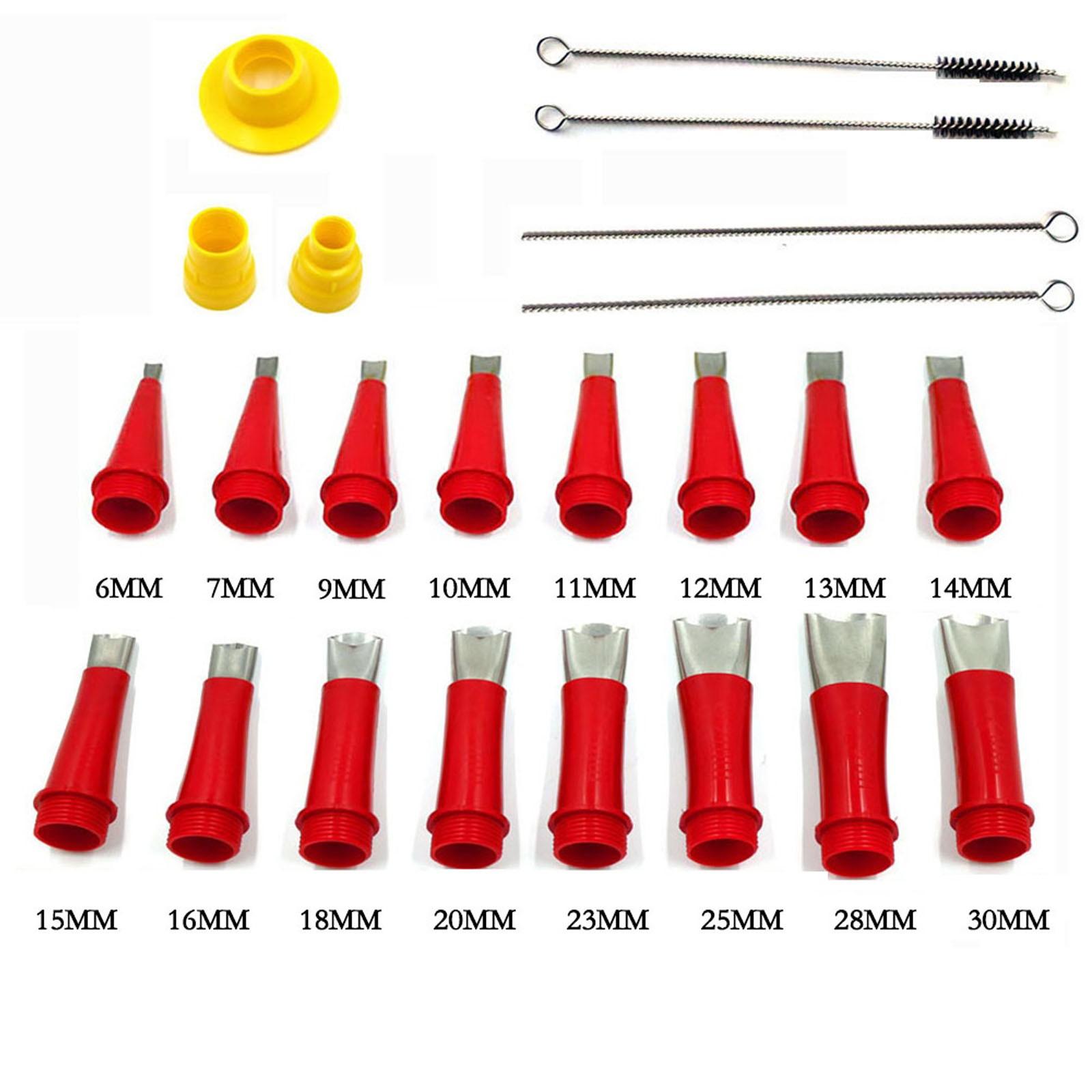 

23 шт. насадки-аппликатора из нержавеющей стали для герметика с базовым финишером для герметика