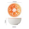 1Pcs Japanese tableware ceramic bowl single student dormitory bowls fruit salad soup rice net red noodles bowl zero waste