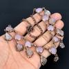 Rose Quartz Handmade Latest Design Jewelry Necklace, Copper Electroformed Gemstone Necklace, Gift For Mother