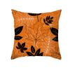 New Style Pillow Cover Autumn Maple Leaf Sofa Cushion Home Supplies Peach Skin Cushion Cover