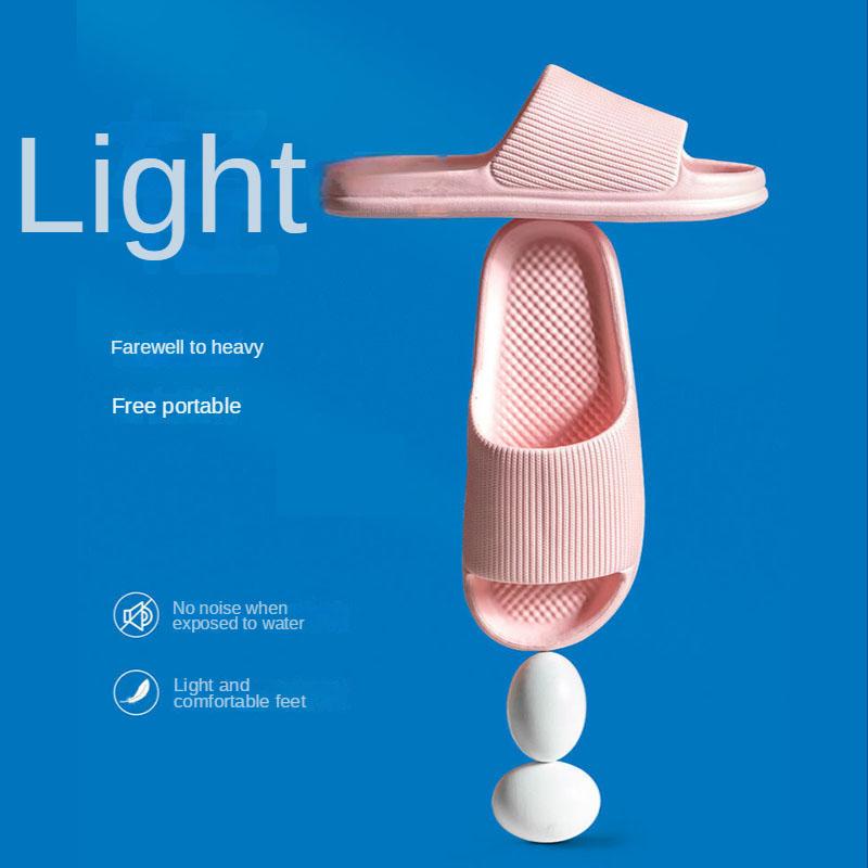 WTEMPO Velké pantofle Pánské léto Plochý podpatek Silná měkká podešev EVA Jednobarevné pruhované pár Pantofle Vnitřní koupelna Protiskluzové Dámské pantofle