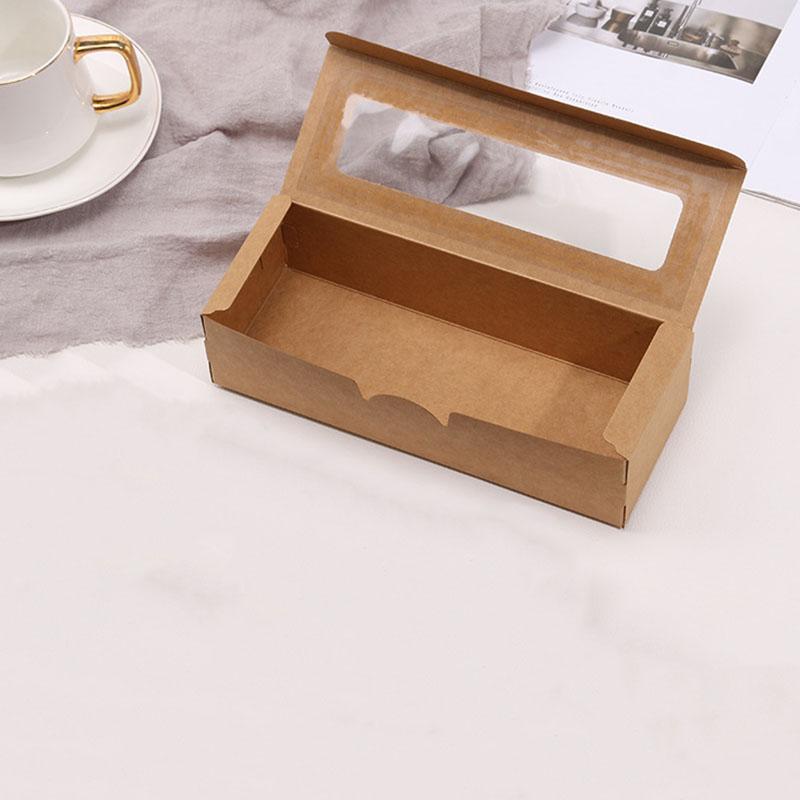 WTEMPO Rectangular Transparent Window Gift Boxes Foldable DIY Paper Birthday Wedding Party Favor Boxes Flower Soap Jewelry Dispaly Packaging Boxes