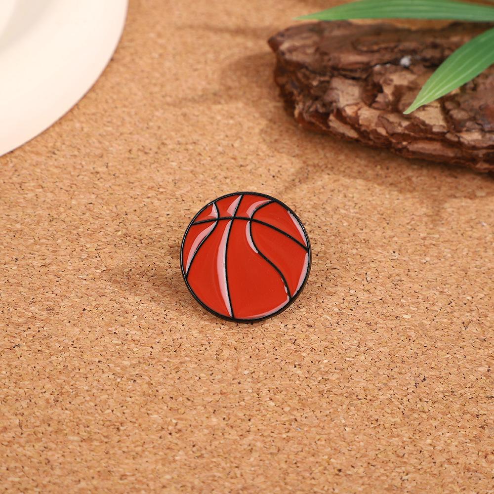 Basketball badge cartoon cute fan student pencil case schoolbag decoration