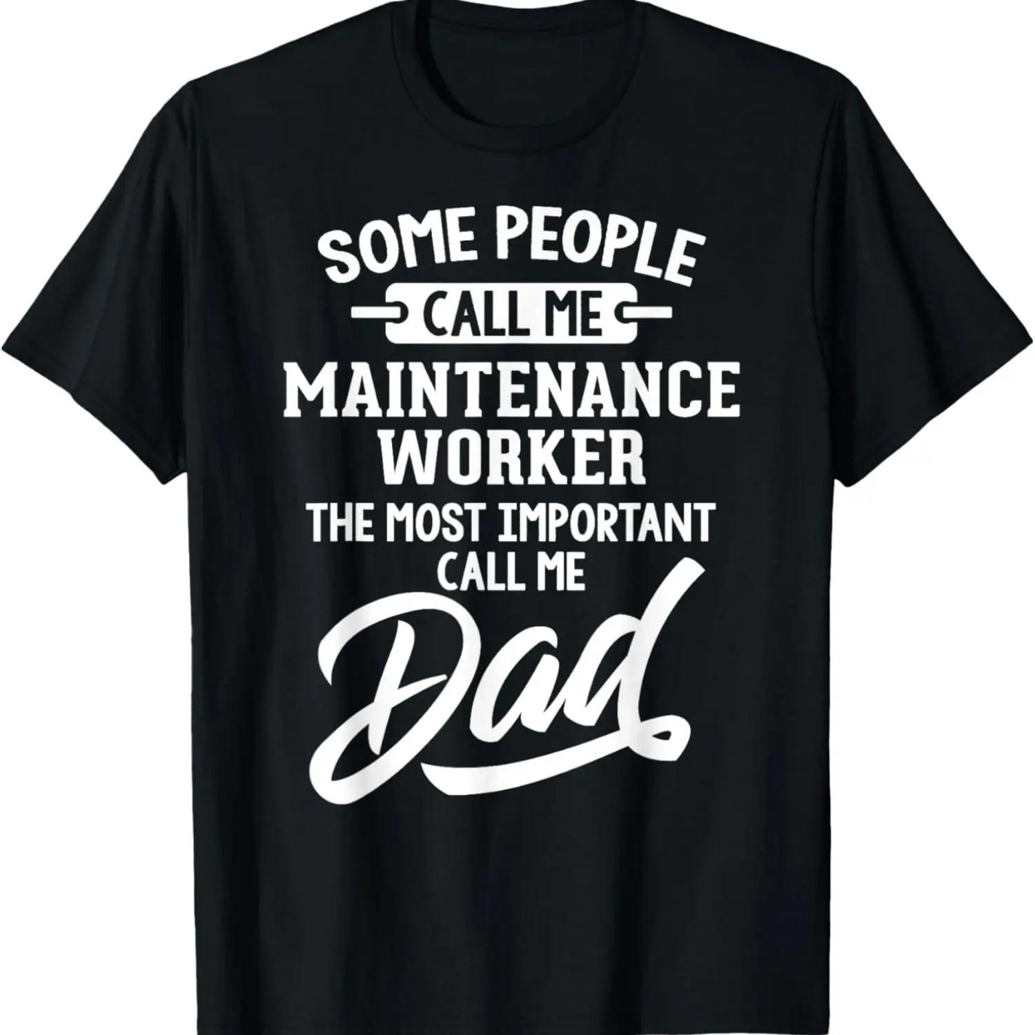 Футболка в подарок для папы-рабочего по обслуживанию - Зовите меня папа! Футболка S