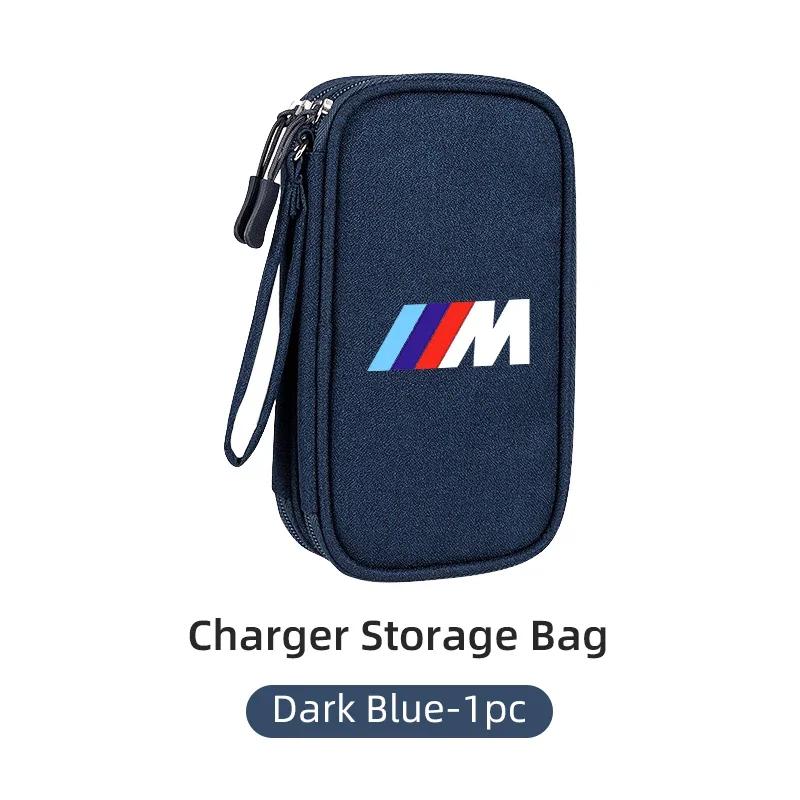 Car Sticker 2025 Hot Car USB torage Bag Cable Organiser For Digital Products Waterproof For Performance M5 BMW E46 e90 E60 Serie