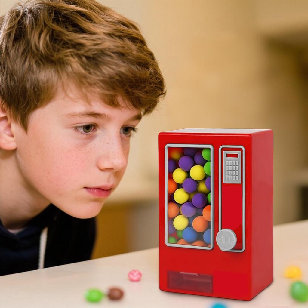 Candy Dispenser, Cute Tabletop Vending Machine, Manual Candy Machine, Dispenses